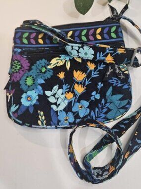Vera Bradley Lizzy crossbody bag in the retired Midnight Blues
